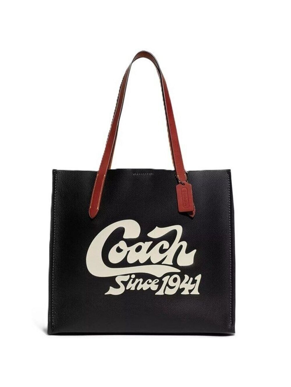 COACH RELAY TOTE LEATHER BAG W/COACH GRAPHIC / NEW NO TAGS